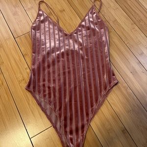 Forever 21 velour bodysuit